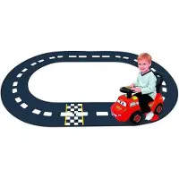 Halay 3-in-1 Loopauto Disney Cars McQueen Go-Go-Racer mit Akku-Fahrzeug und Schienen für Kinder