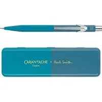 Caran d`Arche Minenhalter 844 Paul Smith Cyan / Steel, 0.5mm, mit Metall-Etui