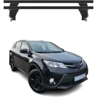 Menabo Dachträger Grundtäger für Toyota RAV4 2013-2018 ABE Aluminium Schwarz 2x