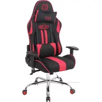 CLP Gaming Bürostuhl Limit XM Stoff mit Massagefunktion schwarz/rot