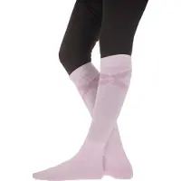 Ekkia Penelope Reitsocken Gummy light pink mit Glitzer Logo , Größe:37-39