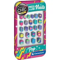 Clementoni Crazy Chic Press & Go Nagels – Pop