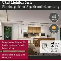 Paulmann Ceris, Strahler Oberflächenbeleuchtung, Nicht austauschbare(s) Leuchtmittel, LED, 9,5 W, 3000 K, Chrom