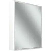 Schneider GLOW D2W Spiegelschrank, eine Tür 60cm, Anschlag links, 613x136x736mm, rundum Beleuchtung, Dim2Warm, 218.062.02.02