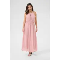 Kaffe Midikleid "Damen Kleid KAbelle", Damen, Gr. 40, N-Gr, rosa (rose tan cc), Obermaterial: 100% Polyester PES., Kleider Midikleid