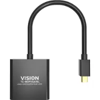 Vision TC-MDPVGA/BL Videokabel und Adapter Mini DisplayPort VGA (D-Sub) Schwarz