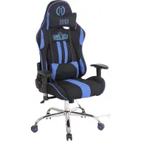 CLP Gaming Bürostuhl Limit XM Stoff mit Massagefunktion schwarz/blau