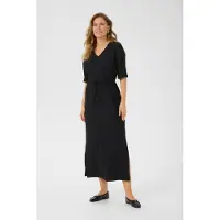 Kaffe Jerseykleid "Damen Jerseykleid KAivanna", Damen, Gr. M, N-Gr, schwarz (schwarz deep), Obermaterial: 95% Polyester Pol. recyc.. 5% Elasthan EL., Kleider Jerseykleid
