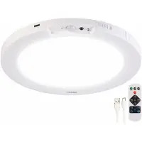 Luminea LED-Akku-Decken- und Wandleuchte, Bewegungssensor, Fernbedienung