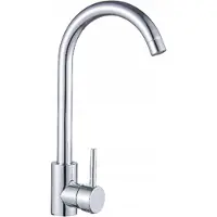 Invena Küchenarmatur Einhebel hoch, schwenkbarer Auslauf, Chrom, Edelstahl SS304