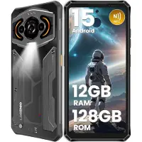 Lagenio Panther 1 Schwarz Rugged Smartphone Outdoor Handy Baustelle 6,7" 120Hz 5150mAh IP68 wasserdicht GPS NFC OTG, 13MP lange Akkulaufzeit