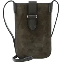 Decadent Leder Handytasche Fiona Mobile Bag Suede Army grün