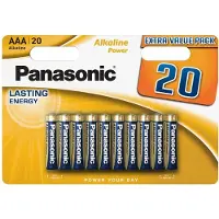 Panasonic - Alkaline-Batterie Aaa Lr03, Bronze, Blisterpackung Mit 20 Stück