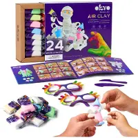Okto Selbsttrocknende Modelliermasse Set weiß und Pastell 24 Stück