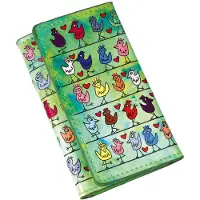 Goebel Schlüsselmäppchen James Rizzi - Birds on a love wire, Kunstleder, Bunt, 10 cm, 26103031
