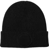 Beechfield - "Fashion" Mütze Runder Aufnäher (Schwarz)