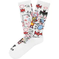 Jimmy Lion Athletic Basquiat Batman Lange Socken Weiß EU 36-40 Weiß EU 36-40