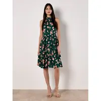 Apricot Minikleid "Minikleid" mit Bindeband, 2 tlg. mit Neckholder-Ausschnitt