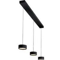 Holtkötter Favor 2053-3 LED-Pendelleuchte 3-flammig-Schwarz-mit dim2warm (2200 - 2850K)