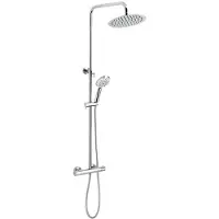 Novaservis Titania Pure Duschsystem mit Thermostatarmatur Chrom SET032/TER,0