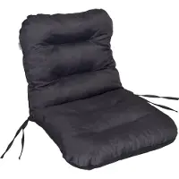 Hobbygarden Gartenstuhlauflage – 96×48 cm – Sitz- & Rückenpolster, 7 cm dick, Oxford-Gewebe, wetterfest & bequem, farbe SCHWARZ