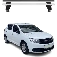 Menabo Dachträger Grundtäger für Dacia Sandero 2012-2025 50kg Alu Silber 2 tlg