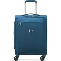 Delsey PARIS Montmartre Air 2.0 Expandable 4 Double Rolls Cabin Trolley Slim Line 55 Lightblue blau
