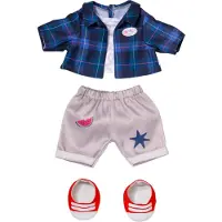 Baby Born Teddy Cool-Outfit inkl. Shirt, Hose, lässiger Jacke und Schuhen für die Bärentatzen.