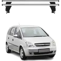 Menabo Dachträger Grundtäger für Opel Meriva 2003-2010 50kg Alu Silber 2 tlg
