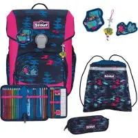 Scout Neo Schulranzen-Set 4 teilig DIN Magic Sea