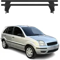 Menabo Dachträger Grundtäger für Ford Fusion 2002-2012 50kg Alu Schwarz 2 tlg