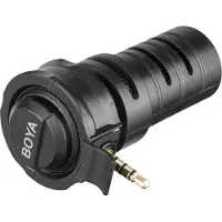 Boya BY-A7H 3.5mm Klinkenstecker Mikrofon Stereo Aufnahme – Schwarz
