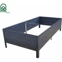 BAUMERA Garten Hochbeet WPC KLASIKA WOODLOOK 1500x750x300mm, grau