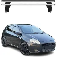 Menabo Dachträger Grundtäger für Fiat Grande Punto 2005-2012 3tür 50kg Silber 2x
