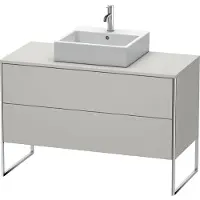 Duravit Waschtischunterbau XSQUARE 778x1200x548mm betongrau matt 778 x 1200 x 548 mm betongrau matt
