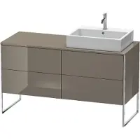 Duravit Waschtischunterschrank XSquare 140x77,8x53,8cm, 4 AZ, st, B r, f Gr hgl