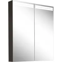 Schneider ARANGA TW Lichtspiegelschrank, 2 Türen, 595x120x700mm, Lichtbänder oben, 160.460.02.44