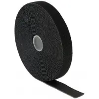 DeLOCK Klettband auf Rolle L 10 m x B 20 mm in Box schwarz