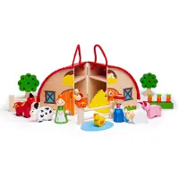 Bigjigs Toys Bauernhof im Koffer