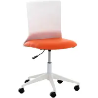 CLP Bürostuhl Apolda ergonomisch orange Material Kunstleder