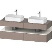 Duravit Waschtischunterschrank Qatego 160x55x60cm, w g/b m, Pl, B bs, Nischenb
