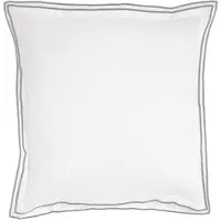 TRAUMSCHLAF Uni Kissenbezug White Collection Portofino 70x90 cm | dark-grey - grau