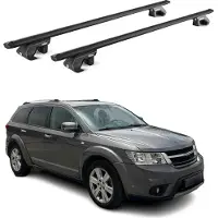 Aurilis Alu Dachträger Grundträger für Fiat Freemont 2011-2016 5 türig Schwarz ABE 2x