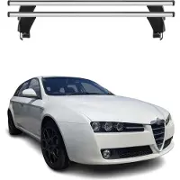 Menabo Dachträger für Alfa Romeo 159 Sportwagon 2005-2011 50kg Alu Silber 2x