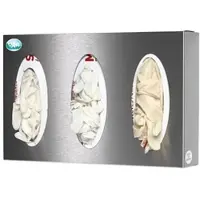 Proregal Robuster Wandspender Für Handschuhe 3 Fach HxBxT 25 x 38 x 8 cm Edelstahl Silber
