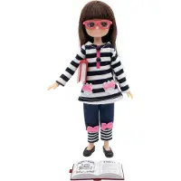 Schylling Book Lover, Modepuppe, Weiblich, 3 Jahr(e), Mädchen, 180 mm, Schwarz, Pink, Weiß