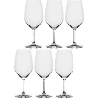 La Porcellana Bianca NOVELLO Set of 6 Bordeaux Wine Glasses 620 ml
