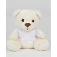 Mumbles MM030 | Bear in a T-Shirt / Spielzeugsicherheitsnorm EN71 - Farbe: Cream - Größe: S