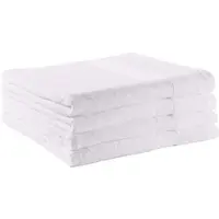 BETTWARENSHOP Handtuch Serie Essential Duschtuch 4er Pack 70x140 cm | weiss - weiß