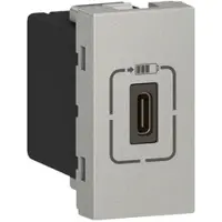 Legrand 079389 USB Typ-C Ladesteckdose 1-modulig 1,5A Mosaic Aluminium